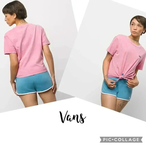 VANS Junior V Washed Knot Tee VARIOUS SIZES PINK LEMONADE - Picture 2 of 8